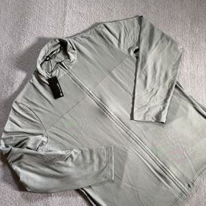 Travis Mathew Jacket Mens Large Gray Newport Zip Golf Performance Pockets New